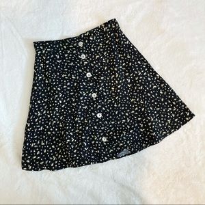 H&M Button Floral Skirt